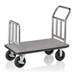 Was Germany Gepäckwagen, 113 x 60 x 98 cm, silberfarben, Edelstahl