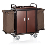 Was Germany Minibar Servicetrolley, 87 x 48 x 130 cm, Aluminium, HPL, ABS Kunststoff