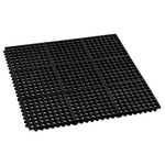 Was Germany Fußbodenmatten System, Klick-System, 90 x 90 x 1 cm, schwarz, Gummi