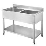 Vaiotec Topline Spültisch / 2 Becken, 1200 x 600 mm