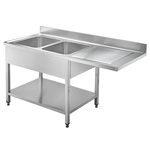 Vaiotec Topline Spülcenter / 2 Becken links, 1800 x 700 mm