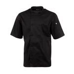 Chefs Works Montreal Cool Vent Unisex Kurzarm-Kochjacke Schwarz M