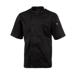 Chefs Works Montreal Cool Vent Unisex Kurzarm-Kochjacke Schwarz S