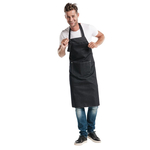 Chaud Devant Latzschürze schwarzer Denim