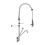 Gastro M Einloch-Geschirrbrause niedrig mit Schwenkhahn und handfreier Bedienung