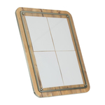 Wandzeitungshalter aus Holz Securit 4xA4.