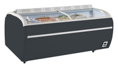 Tefcold Supermarkt-Kühler/Gefriertruhe in Anthrazit TWIN 220A-CF, Anthrazit RAL 7016, EEK C