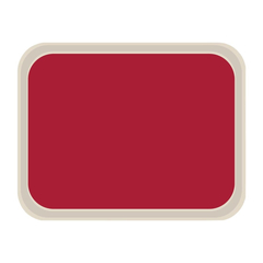 Roltex America Polyester Serviertablett rot 46 x 36cm