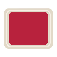 Roltex GN1/2 Serviertablett rot 42 x 32cm