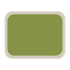 Roltex America Polyester Serviertablett grün 46 x 36cm