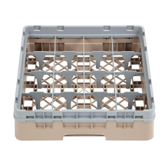 Cambro Gläserspülkorb beige mit 16 Fächern max Glashöhe 9,2cm