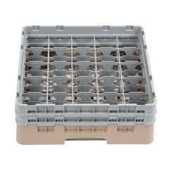 Cambro Gläserspülkorb beige mit 25 Fächern max Glashöhe 13,3cm