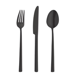 Amefa Metropole Tischmesser schwarz PVD(12 Stück)