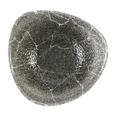Churchill Studio Prints Kintsugi Quartz Schwarze dreieckige Schale, 185 mm, (12 Stück)