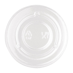 Fiesta Becherdeckel aus recycelbarem PET-Bagasse, transparent (1000 Stück)