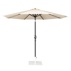 Bolero Seville runder Sonnenschirm, 3 m Durchmesser, cremefarben