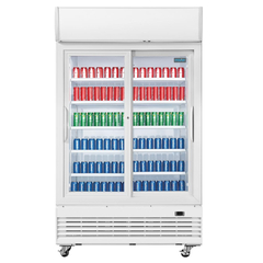 Polar G-Serie Display-Kühlung mit zwei Türen und Schiebetüren des Leuchtkastens 950L