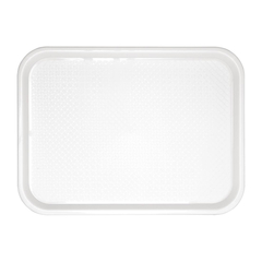 Olympia Kristallon Polypropylen Fast Food Tablett Weiß Groß 450mm