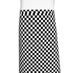 Chaud Devant Domino Bistroschürze schwarz-weiß kariert