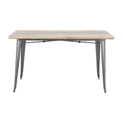 Bolero Bistro Esstisch Mango Holzplatte Gunmetal Rahmen 1450mm