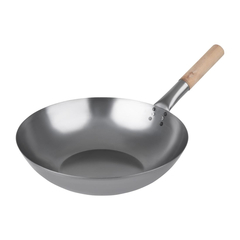 Vogue Milder Stahl Wok Flacher Boden 356mm