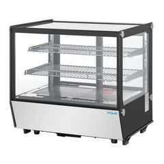 Polar G-Serie Tischkühlvitrine Schwarz Quadratglas 120Ltr
