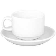 SONDERANGEBOT Athena Hotelware Kombiset Kaffeetassen 20cl mit Untertassen (24 Stück)