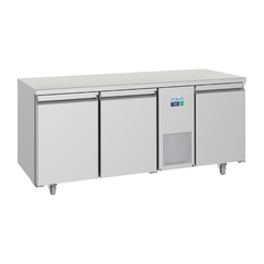 Polar U-Serie Energieeffizienter 3-Tür-Thekenkühlschrank 474Ltr