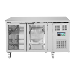 Polar U-Serie Premium 2-türiger Thekenkühlschrank mit Glastüren