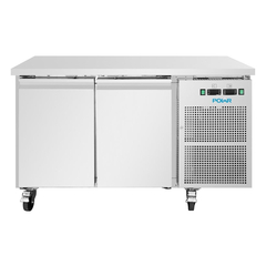 Polar U-Series Doppeltüriger Untertheken-Kühl-/Gefrierschrank 124Ltr