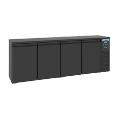 Combisteel Pro Line Barkühler Schwarz 4 Türen