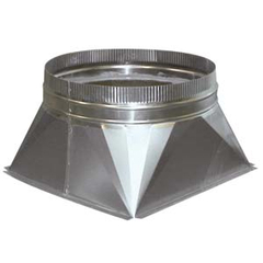 Combisteel Übergangsstuck Viereck-Rund Ø 300