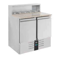 Combisteel Compact Line Pizzatisch 2 Türen