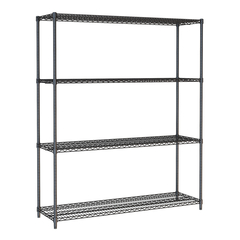 Combisteel Wandbretter 4 Levels 1500 Schwarz Selbstmontage