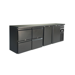 Combisteel Standard Line Barkühler Schwarz 2 Türen Und 2 Schubladen – Breite 2542