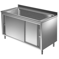 Prismafood Topf - Spülschrank 1,2m - 1 Becken  L106xB50xT38cm STD