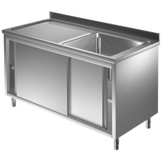 Prismafood Spülschrank 1,2m - 1 Becken  rechts L50xB50xT30cm STD