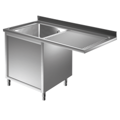 Prismafood Spülmaschinen Spülschrank 1,2m - 1 Becken  links L50xB40xT25cm STD