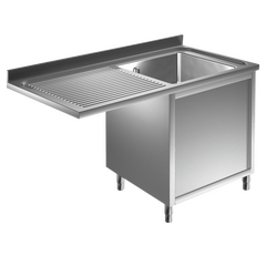 Prismafood Spülmaschinen Spülschrank 1,4m-1 Becken  rechts L50xB40xT25cm STD