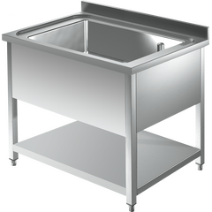 Prismafood Spültisch mit Grundboden 1 Becken STD