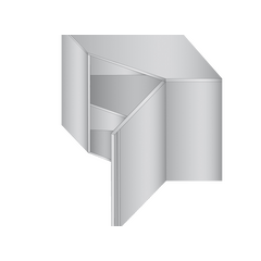 Prismafood Eck - Wandhängeschrank 0,7m - mit Flügeltür 0,65m hoch STD