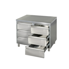 Prismafood Schubladenschrank 1,0m  - mit 6 Schubladen STD