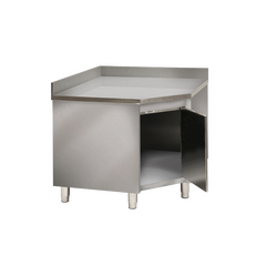 Prismafood Eck - Arbeitsschrank - mit Flügeltür und Aufkantung STD