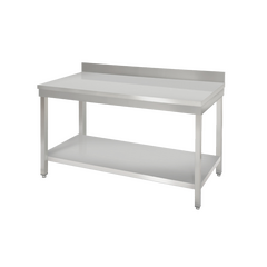Prismafood Arbeitstisch 1,0m - mit Grundboden und Aufkantung STD