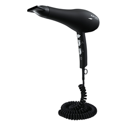 Aliseo Hotel Haartrockner Black Mambo 1875, Ausführung: mit EU-Stecker, Wandhalterung: Ohne Wandhalterung