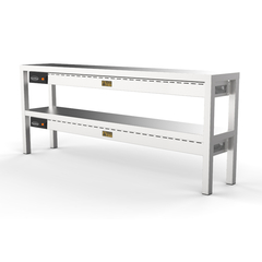 Combisteel Aufsatzbord Keramisch Beheizt 2 Stufig 1800  10 Heizelemente 250W – Breite 1800 – Art.-Nr.: 7333.0520