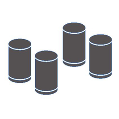 Combisteel Füße für Gn-Serie Ecofrost