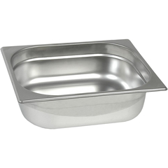 Stalgast Edelstahl Gastronormbehälter Serie BASIC, GN 1/2 (65mm)