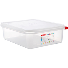 ARAVEN Gastronormbehälter mit Deckel, Polypropylen, GN 1/2 (100 mm)