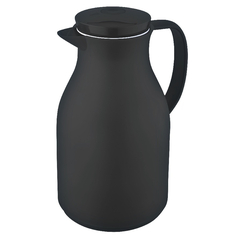 Isolierkanne mit Drehverschluss, schwarz, 1,5 Liter